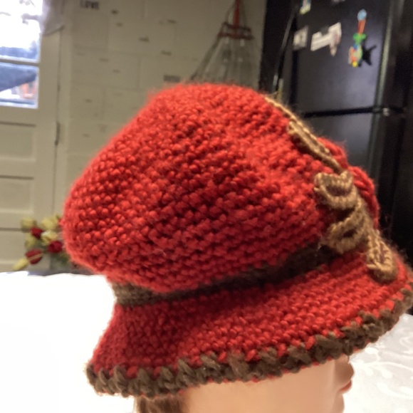 Beautiful handmade hat loaded with design style lined  ANNIE HALL VIBES 💃 - Picture 3 of 9